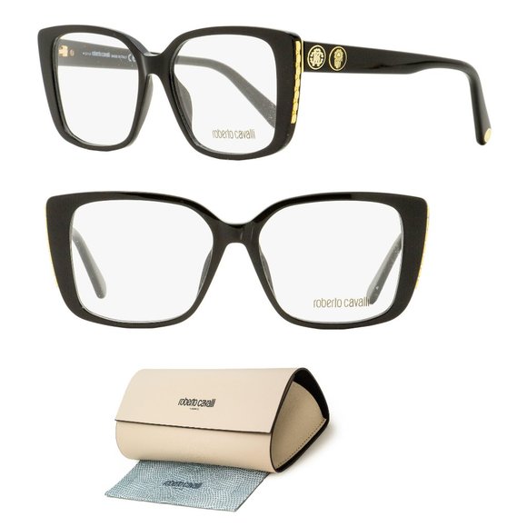 Roberto Cavalli Accessories - Roberto Cavalli Square Eyeglasses RC5107 001 Black